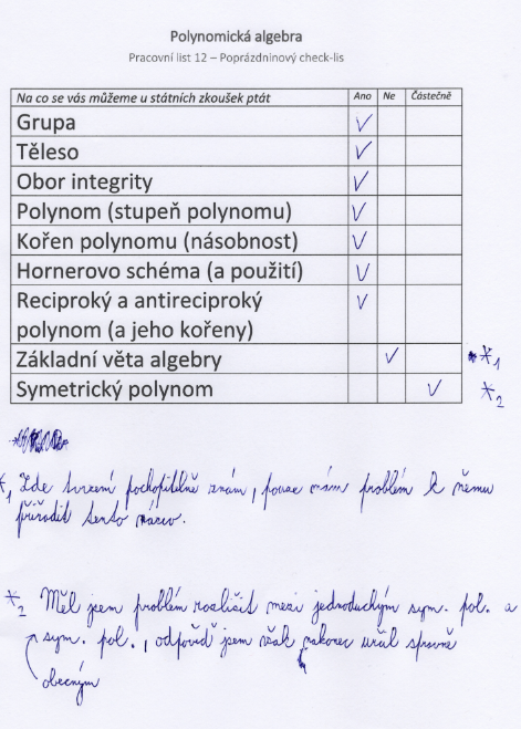 Nový checklist